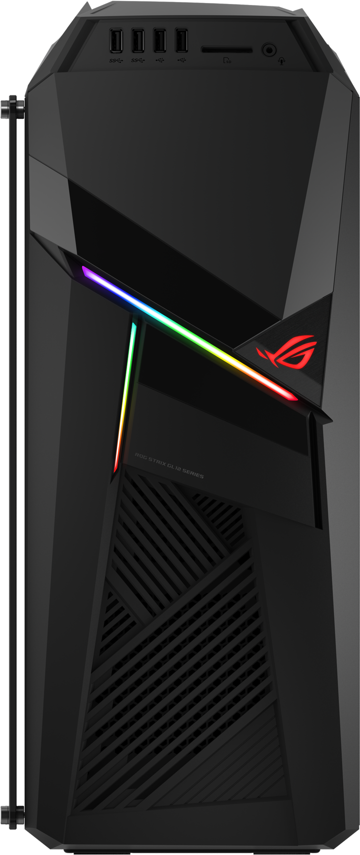 The Transparent Side Panel Lets Gamers Showcase The - Republic Of Gamers (830x1795), Png Download