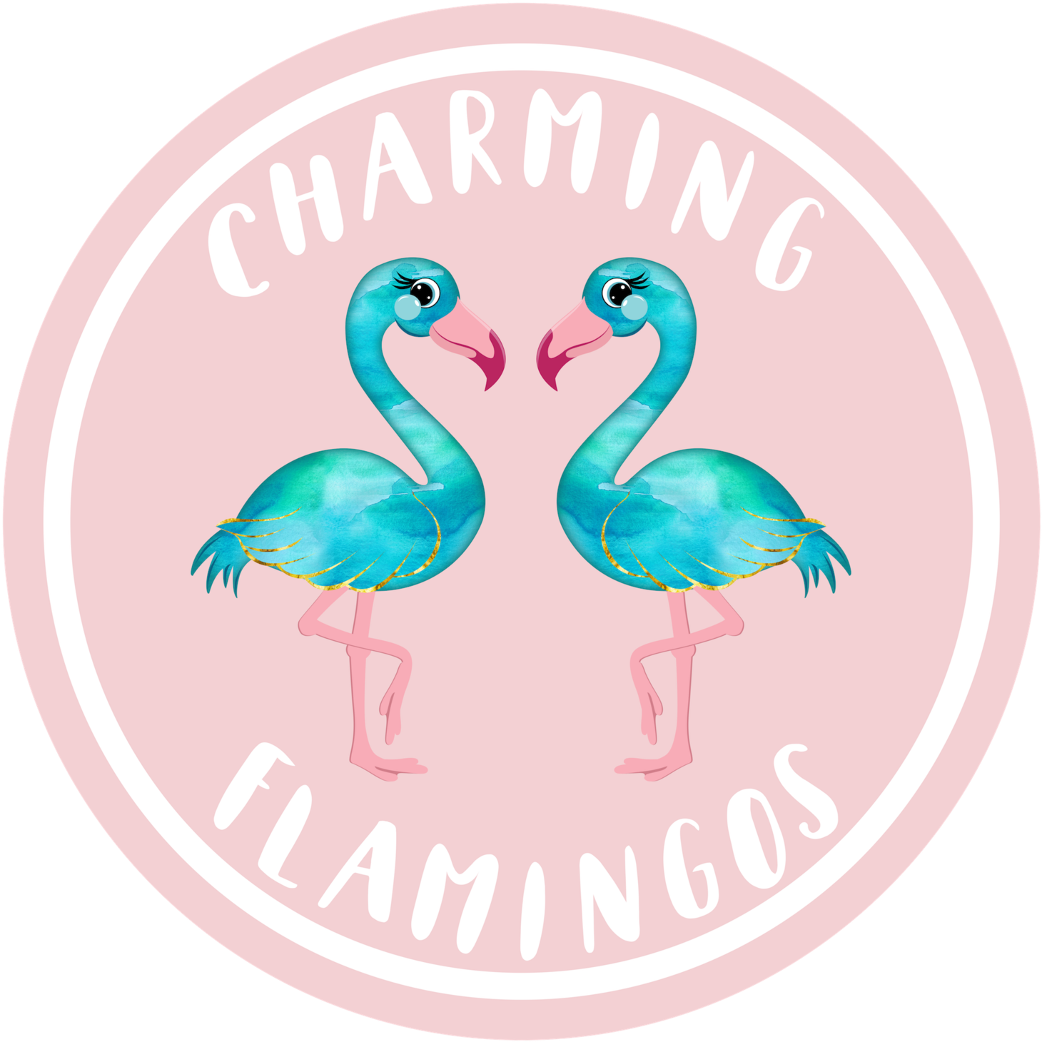 Charming Flamingos Final Logo - Adobe Spark (1500x1500), Png Download