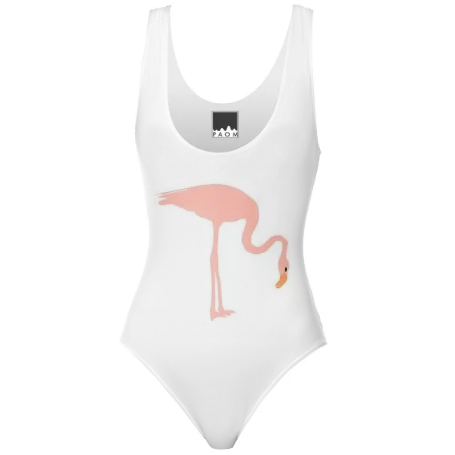 Shop Uni Flamingo One Piece Swimsuit By Lindsiedauksza - Active Tank (455x455), Png Download