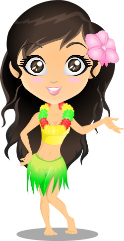 Hawaiian Aloha Hawaiian Boys, Hawaiian Theme, Hawaiian - Muñecas Hawaianas En Foami (250x484), Png Download