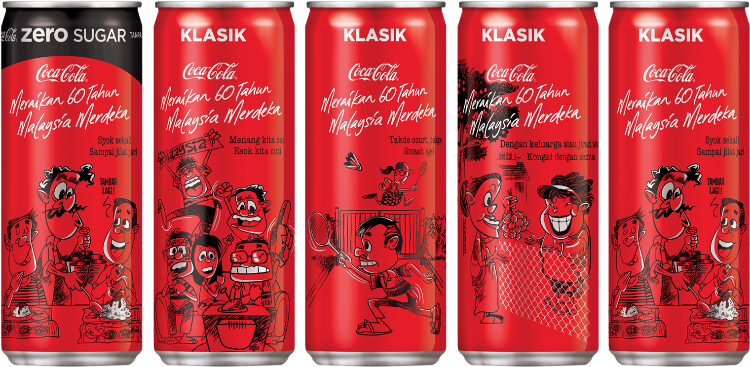 The Cans Are Part Of “the Merdeka” Set Which Launched - Malaysia Special Edition Coca Cola 2018 (1581x780), Png Download