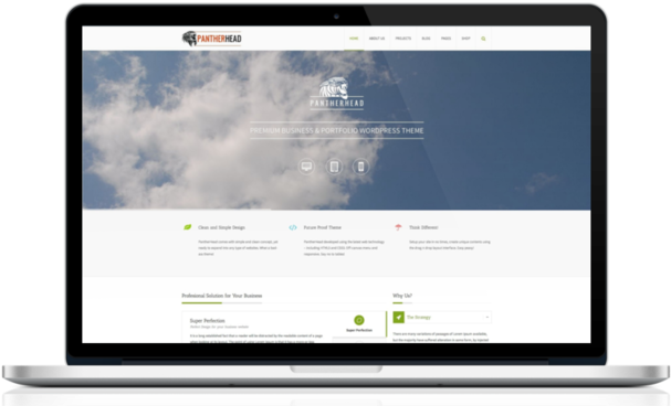 Panther Head Theme - Personal Computer (640x480), Png Download