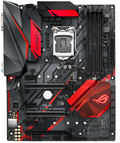 Fully Command Your Gaming Experience On 8th Generation - Asus Rog Strix Z370 H Gaming Lga1151 Z370 Ddr4 Usb3 (480x556), Png Download
