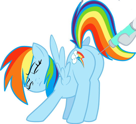 Sersys, Eyes Closed, Face Down Ass Up, Frown, Needle, - Mlp Rainbow Dash Plot (541x494), Png Download