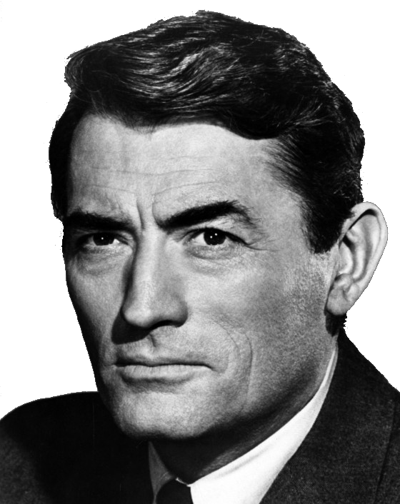 Gregory Peck, Kirk Douglas - Gregory Peck (560x706), Png Download