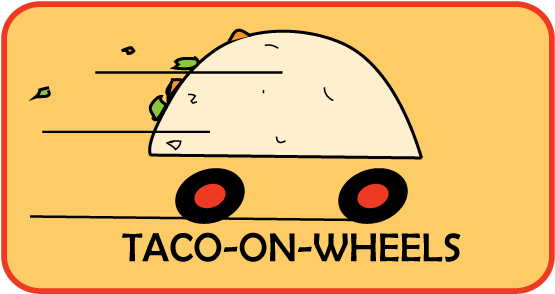 Taco On Wheels Logo - Tacos On Wheels Cartoons (600x339), Png Download