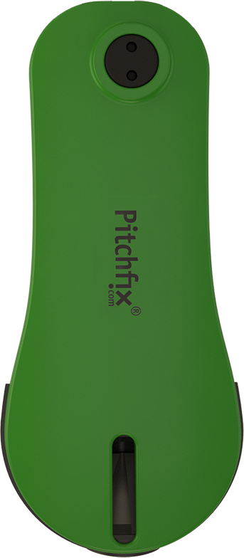5 Pin Green/white - Promotional Pitchfix Magnetic Ball Marker Hat Clip (343x784), Png Download