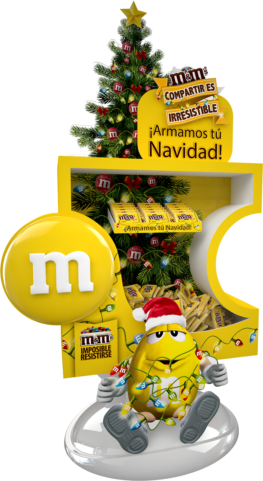 Floor Display M&m Navidad / Halloween On Behance - Christmas Day (1200x1800), Png Download