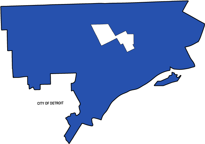 Detroit Districts (683x487), Png Download