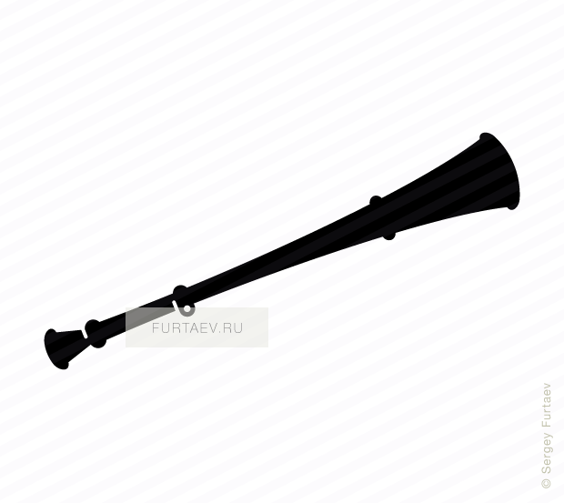 Vector Icon Of Blowing Horn From South Africa - Rifle (620x553), Png Download