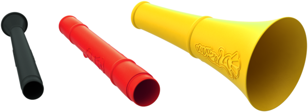 Branding For A Music Instrument Called Vuvuzela - Flare (600x219), Png Download