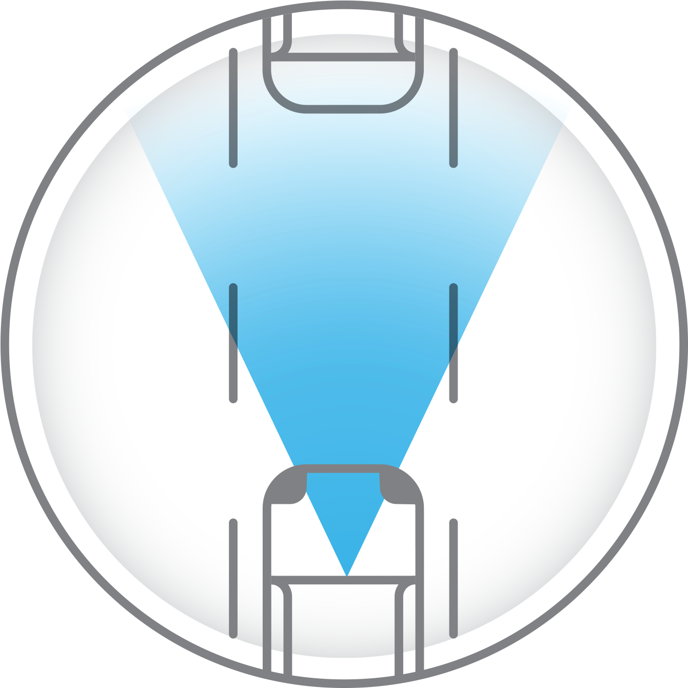 Intelligent Distance Control - Circle (2400x1350), Png Download