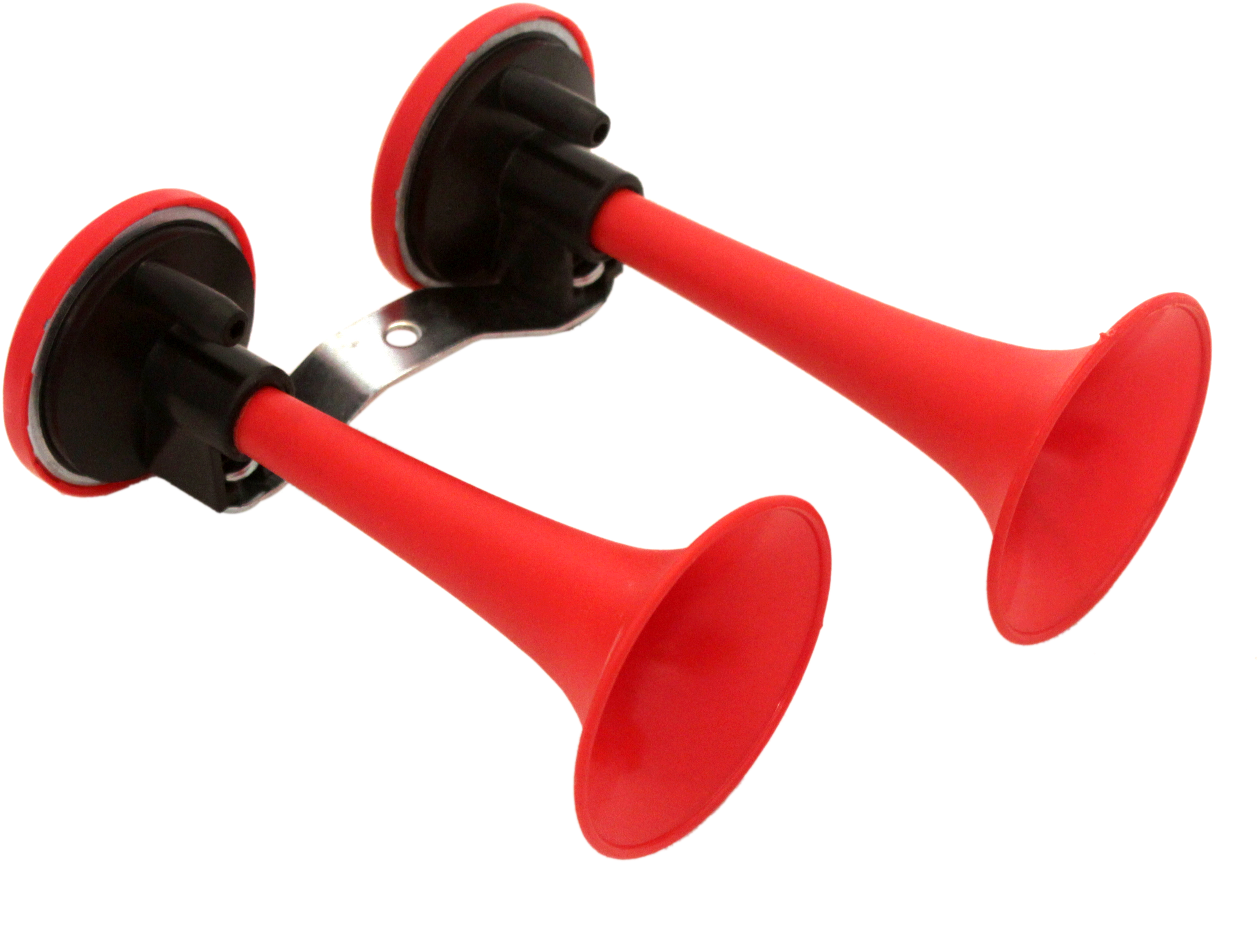 Double Cornet Air Horn Red - Buzina De Ar Corneta Dupla Vermelha (3456x3456), Png Download