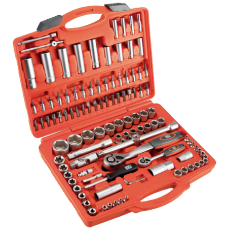 Juego 94 Pz Llaves Y Vasos - Alyco 192392 Combined Set Of Keys Cups 1/2 1/4" 94 (458x458), Png Download
