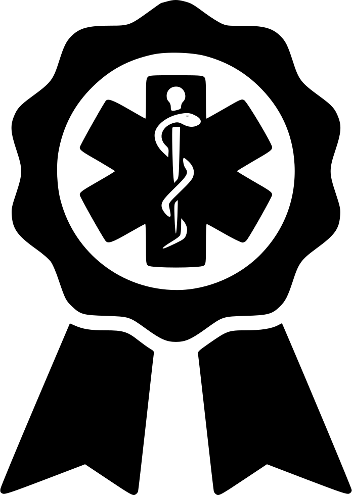 Achievement Free Icon - Medical Seal Vector (696x980), Png Download