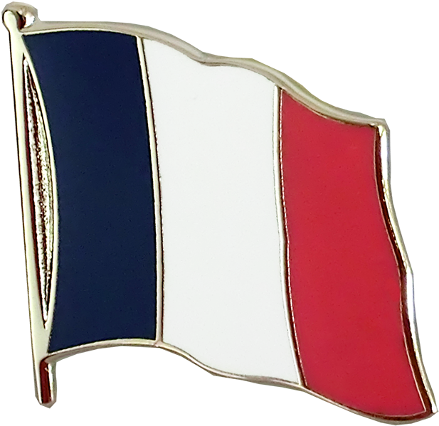 Flag Lapel Pin - France - Flag Lapel Pin (1500x938), Png Download