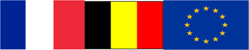 Drapeau France Ue Belgique - Annin Flagmakers 141680 5 Ft. X 8 Ft. Nyl-glo Indiana (829x168), Png Download
