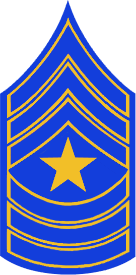 Sp Sergeant Major Stripes - First Class Sergeant (270x546), Png Download