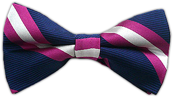 Navy/fuschia - Power Pink Stripe Tie (400x300), Png Download