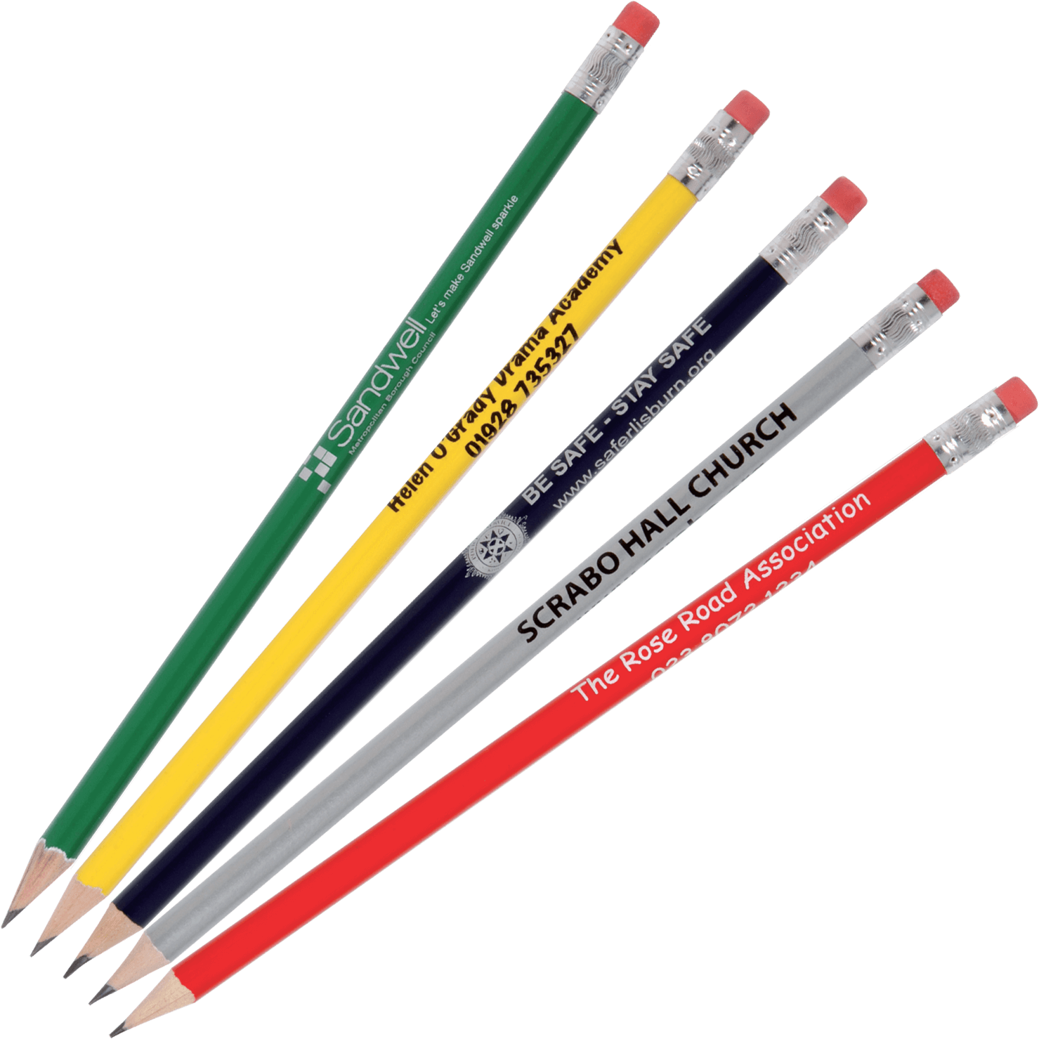 Printed Pencils - Promotional Pen And Pencils (1500x1500), Png Download