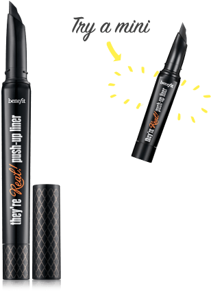 They're Real Gel Eyeliner Pen - They Re Real Push Up Eyeliner Benefit (400x450), Png Download