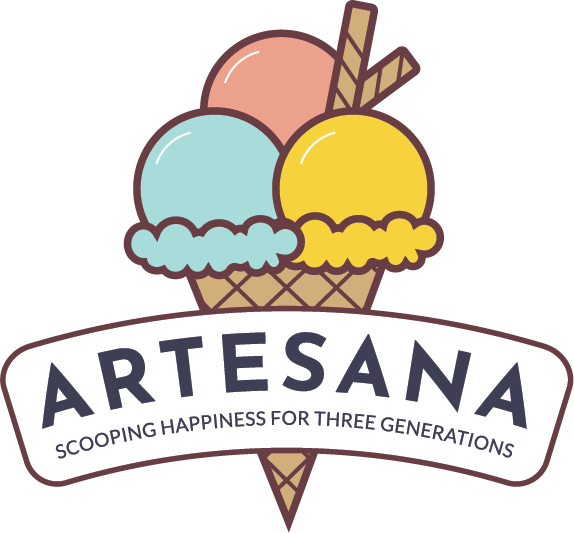 Artesana Logo No Circle Vector - Artesana Ice Cream (574x533), Png Download