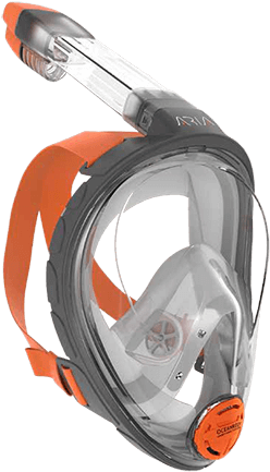 Ocean Reef Aria Full Face Snorkel - Ocean Reef Aria Full Face Snorkel Mask (282x450), Png Download