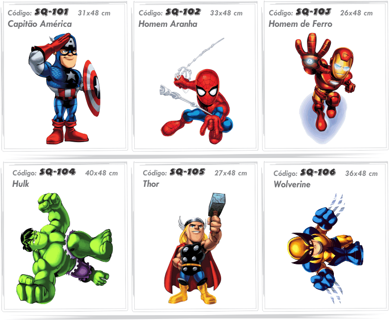 Adesivo P Criana Marvel Super Hero Squad Vingadores - Fathead Marvel Super Heroes Wall Graphic (782x707), Png Download