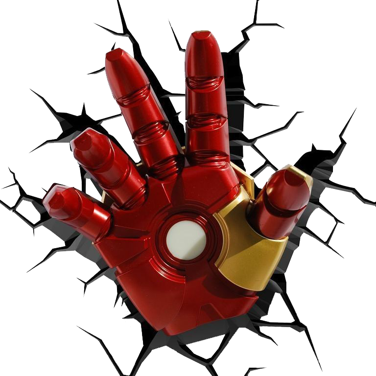 Nunca Esteve Tão Em Alta Acessórios, Decoração, Roupas - 3d Deco Night Light - Iron Man's Hand (768x768), Png Download