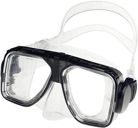 Scuba Dual Lens Optical Available Dive Mask Navigator - Navigator Two Window Mask (525x525), Png Download