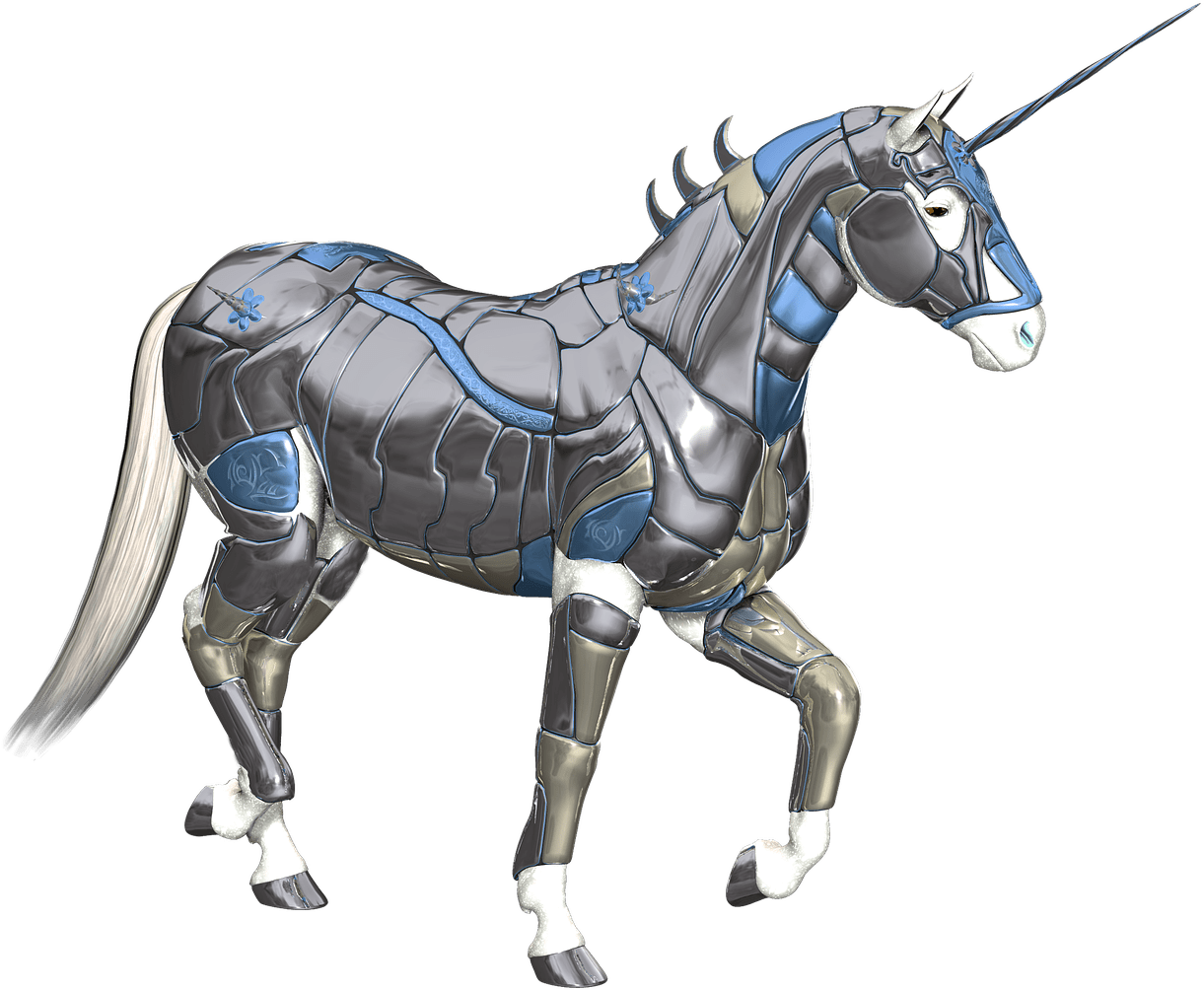 Download - Horse With Armor Cartoon (1280x1041), Png Download
