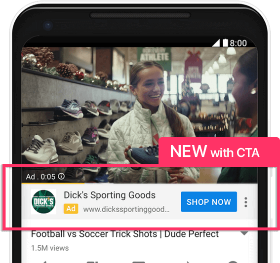 How Does This Ad Product Improve Youtube Advertising - Trueview For Action Youtube (600x532), Png Download