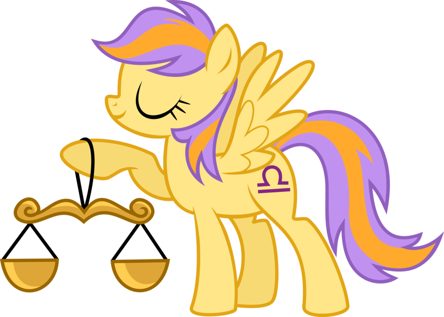 Libra Sign Images - My Little Pony Libra (900x643), Png Download