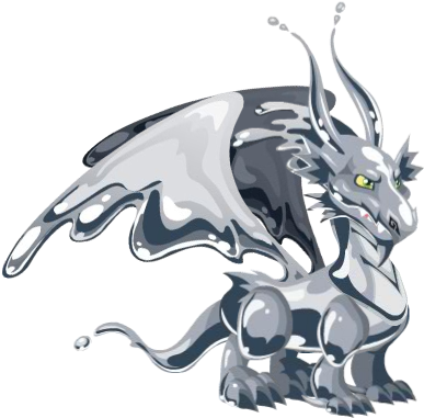 Mercury Dragon 3 - Dragão Mercurio Dragon City (436x393), Png Download