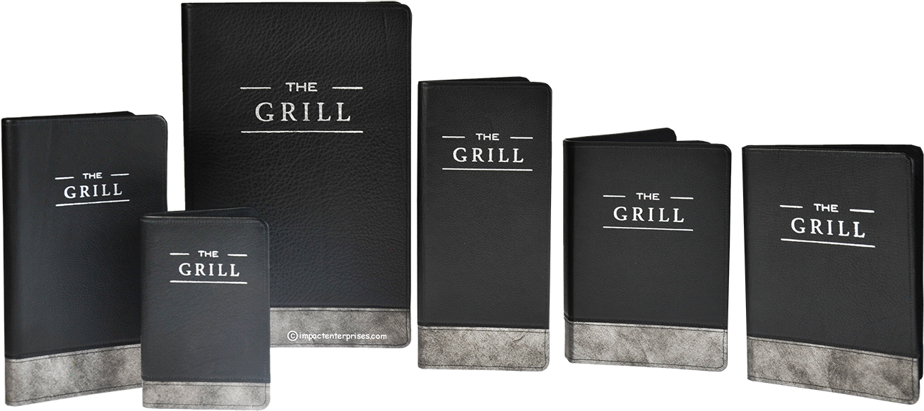 Leather Menu Covers, The Grill, Ritz Carlton, Rich - Leather (1334x600), Png Download