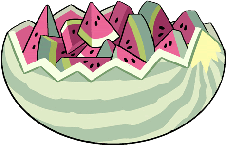 Melancia Png Tumblr - Watermelon Png (500x500), Png Download