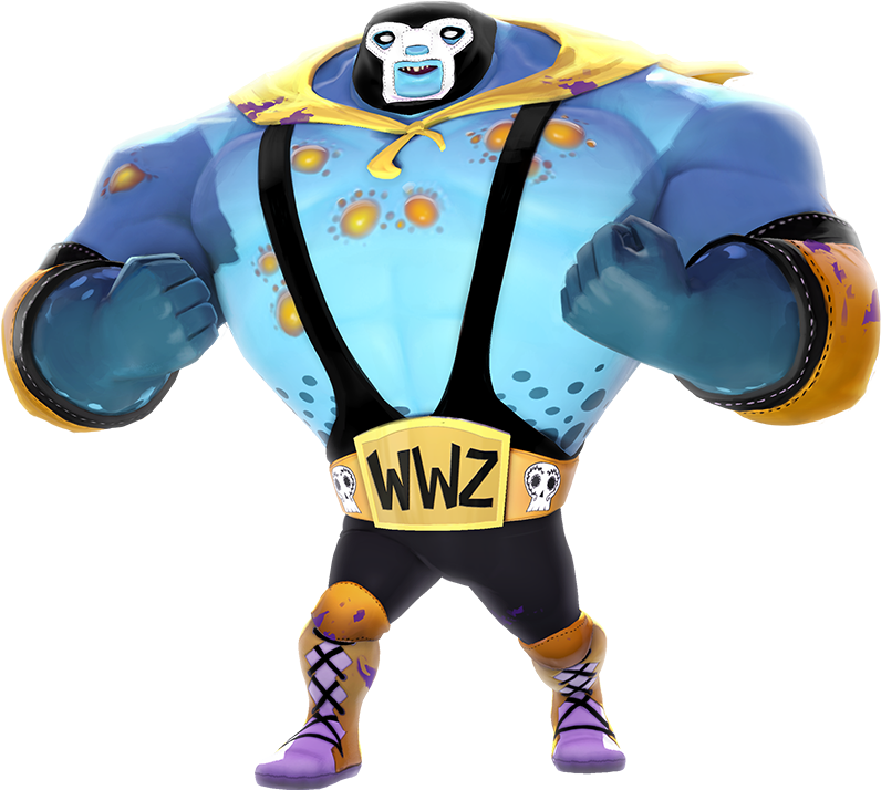 Infected3 Rare Luchador - Luchador Heroes (800x800), Png Download