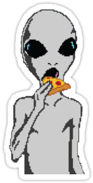 Resultado De Imagem Para Frases Png Tumblr Imagem Relacionada - Alien Eating Pizza (375x360), Png Download