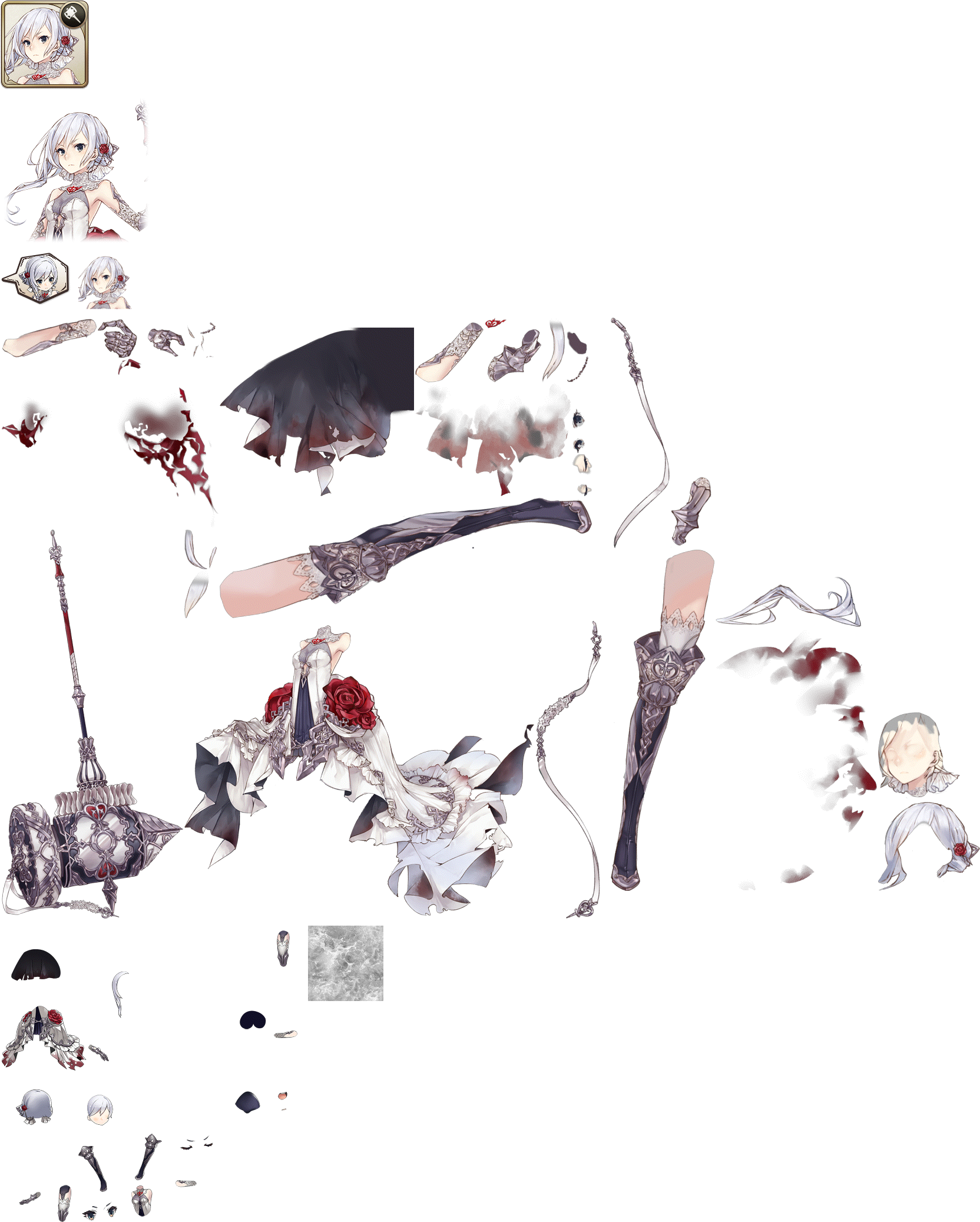 Click For Full Sized Image Snow White - Sinoalice Snow White Crusher (2078x2102), Png Download