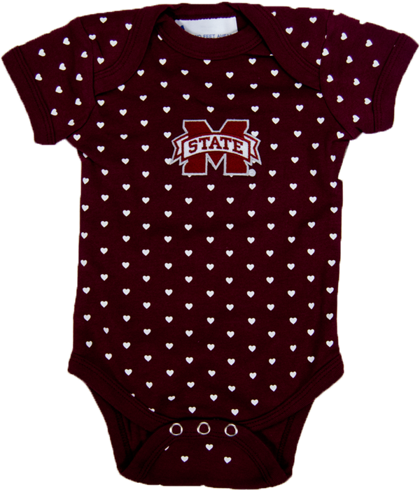 Two Feet Ahead Banner M Small Heart Dots All Over Creeper - T-shirt (800x800), Png Download