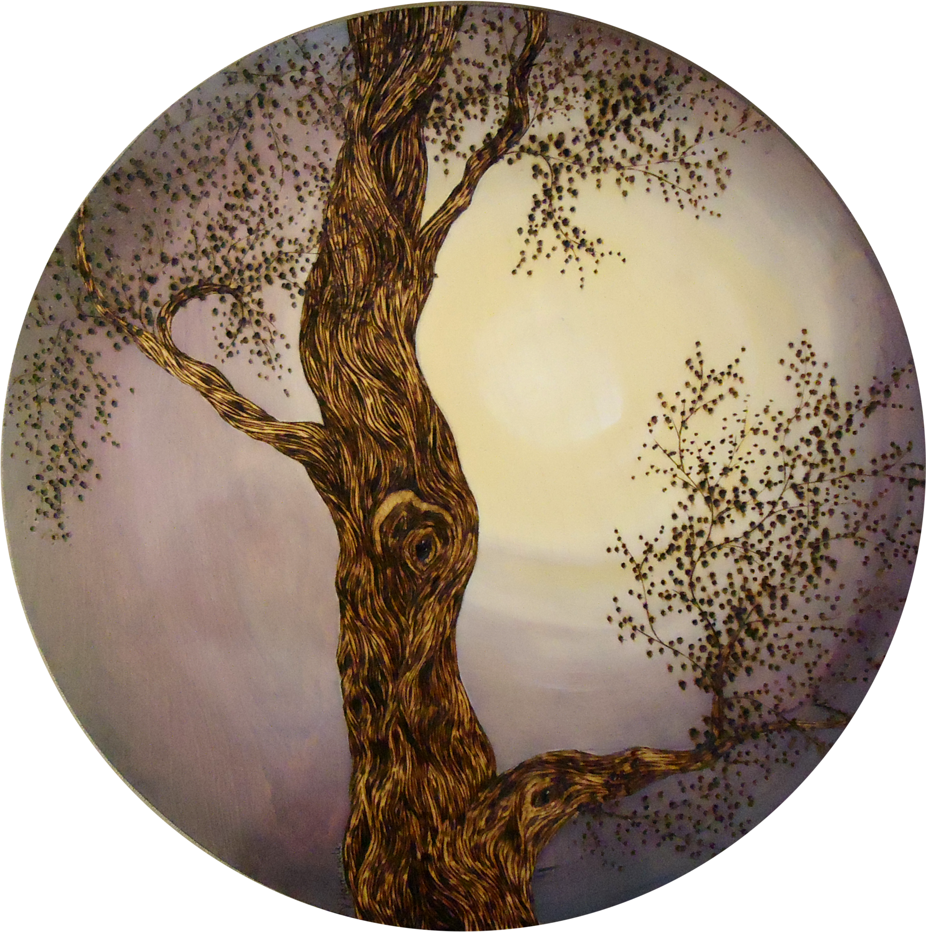 Purple Night- 16" Circle - Circle (2048x1988), Png Download