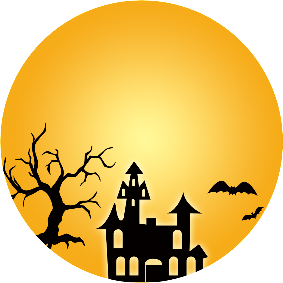 Halloween Castle Png - Holmes Stamp & Sign Haunted House Halloween Craft (1024x1312), Png Download