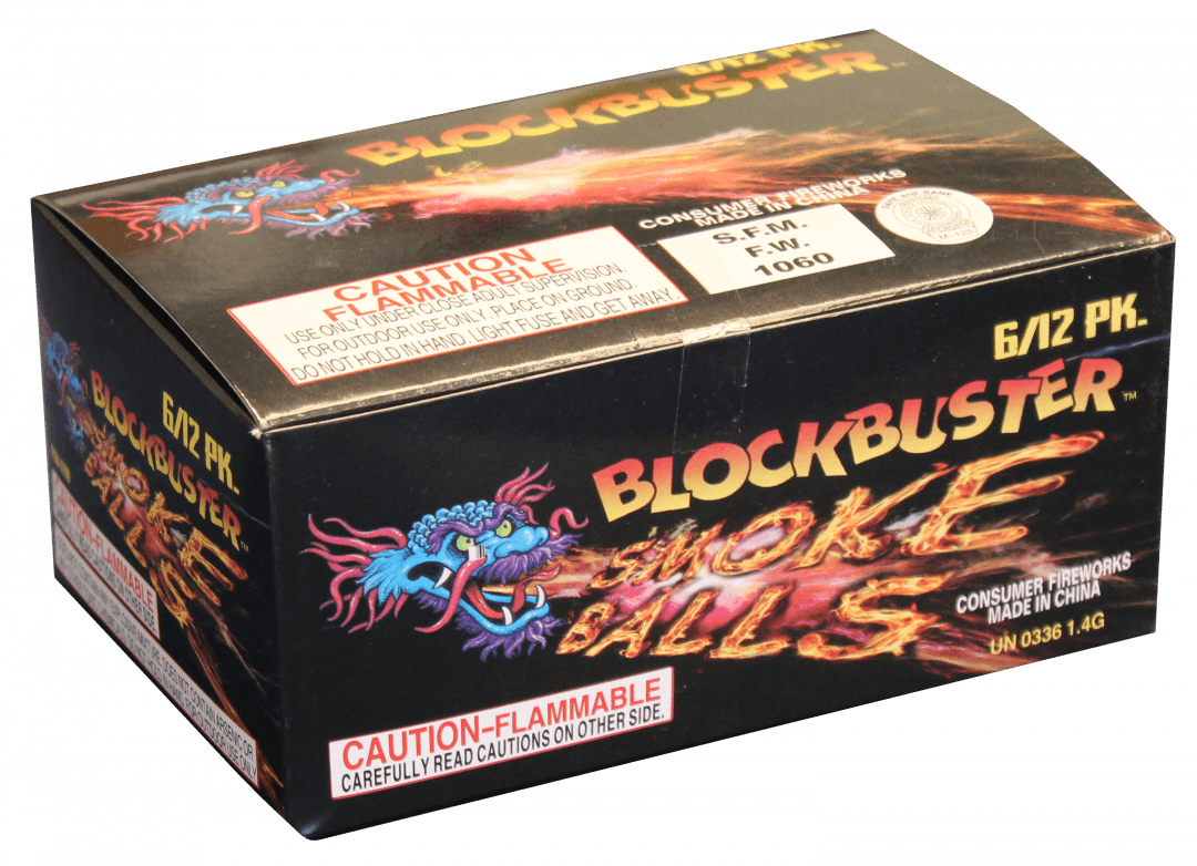 Blockbuster Smoke Balls Box - Wisconsin (1080x782), Png Download