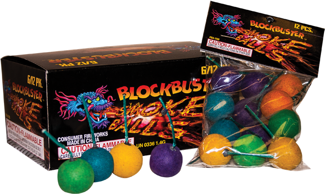 Blockbuster - Smoke Balls Fireworks - Free Transparent PNG Download ...