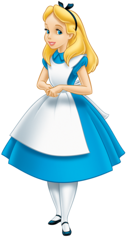 Alice In Wonderland Png Images - Alice In Wonderland Cartoon Alice (278x500), Png Download