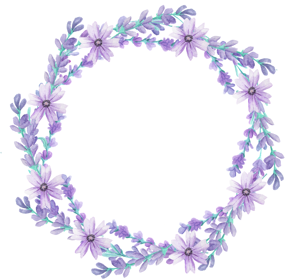 Corona De Púrpura Transparente Ornamento Png - Wreath (1024x1024), Png Download