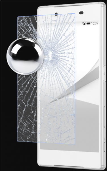 Swiss Tempered Glass Galaxy J4 - Broken Glass 2 Black Sticker (600x600), Png Download