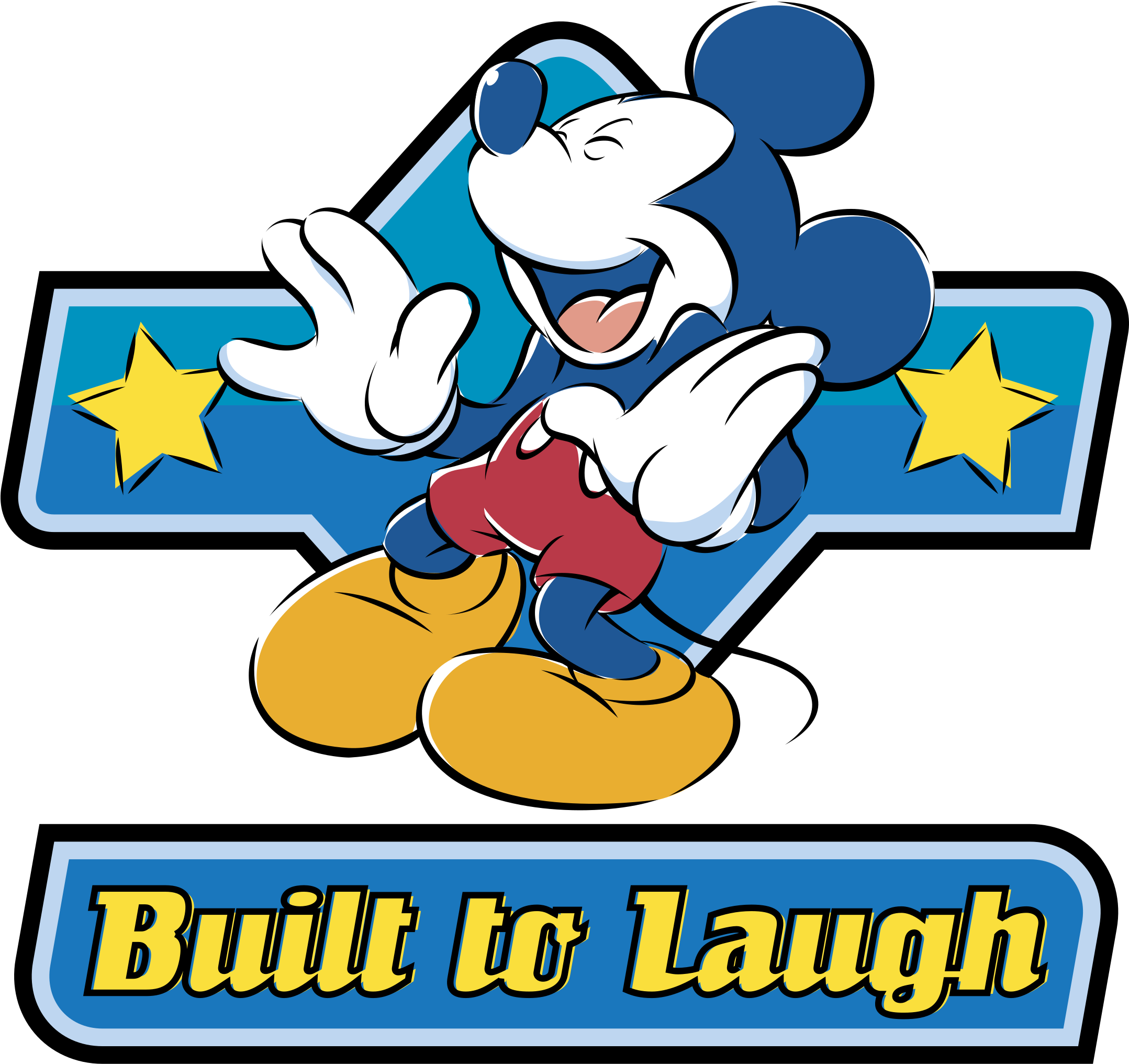 Mickey Mouse Logo Png Transparent - Vector De Mickey Mouse Blue (2400x2400), Png Download