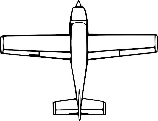 Download Top, View, Outline, Drawing, Cartoon, Airplane, Down - Cartoon  Plane From Above PNG Image with No Background 