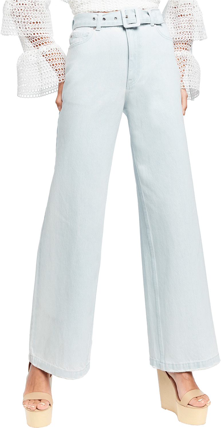 Stevie High & Wide In Colour Winter Sky - Denim (1000x1500), Png Download